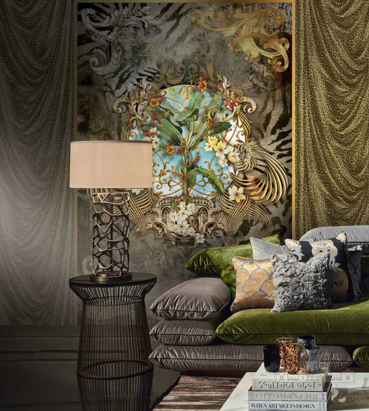 Виниловые обои, виниловое покрытие на флизелиновой основе, RC16218, Roberto Cavalli