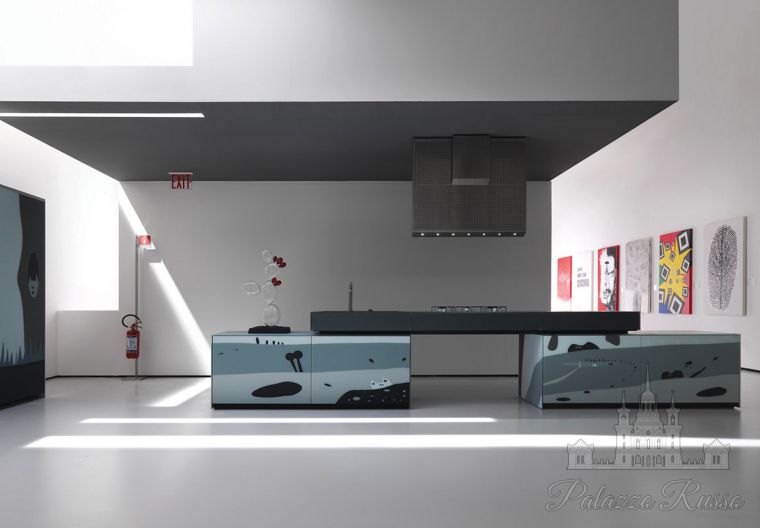 Кухня, стекло, Artematica Vitrum Arte, Valcucine
