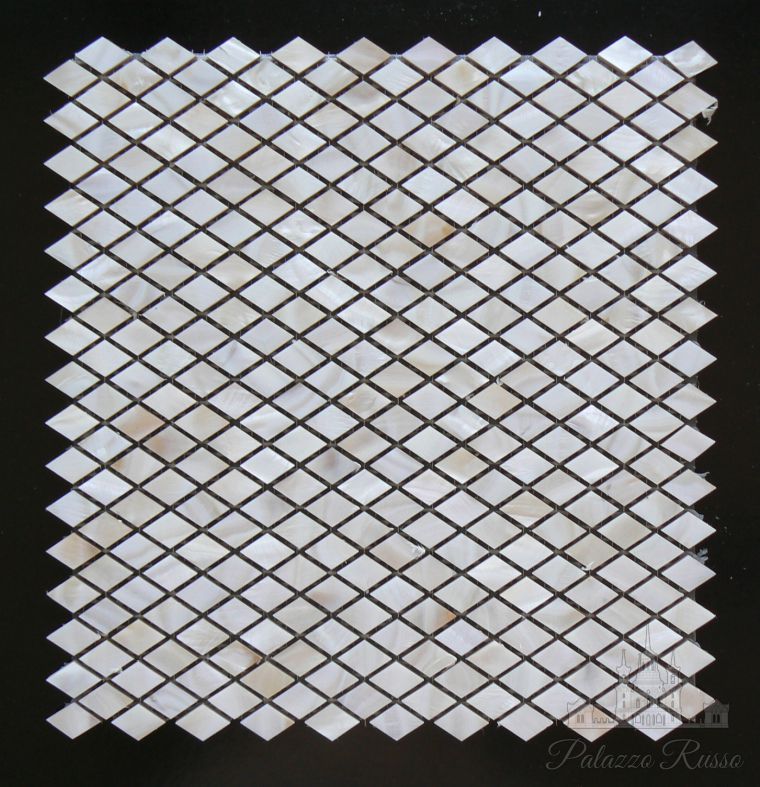 Мозаика для стен и пола, перламутр, Cream Shell/ Diamond, Studio Vega