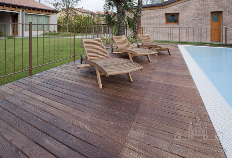 Паркетная доска, декинг, термоясень, 215 ° HEAT TREATED, CP Parquet