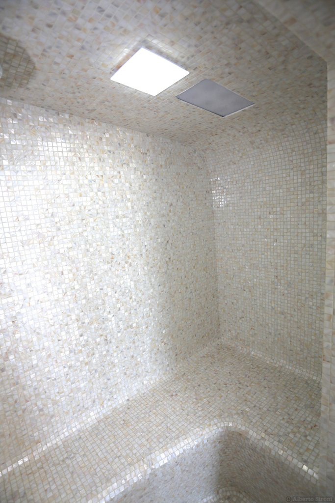 Мозаика для стен и пола, перламутр, Square/ Cream, Studio Vega