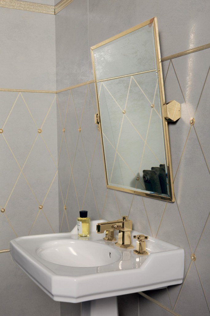 Керамический гранит, только для стен, Rhombus Oro Su Perla,, Petracer ’ S