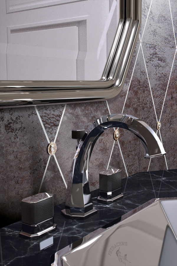Керамический гранит, только для стен, Rhombus Platino Su Moro,, Petracer ’ S