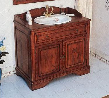 Мебель для ванной, антикварный комод Celine 2 дверцы, массив ясеня, 58 03 63, Herbeau