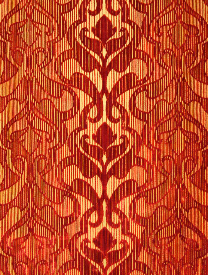 Ткани, 39 % хлопок 23 % лен 23 % шелк, дамаск. цвет - Rosa, LUGANO VELVET/ F0274 - 01, Watts
