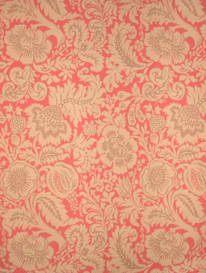 Обои ручной работы, для стен, бумага, цвет - Terracotta, ROSE/ W0044 - 04, Watts