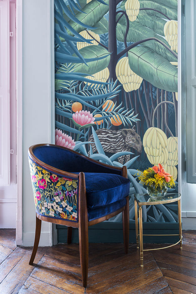 Обои ручной работы, бумага, цвет Mare Verde, ROUSSEAU, De Gournay