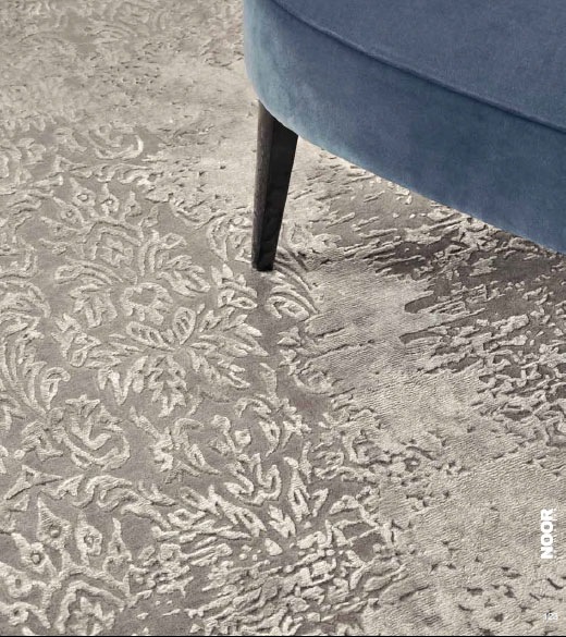 Ковры, шерсть и шелк в рельефе, ручное узелковое плетение, Precious Grey, Sahrai