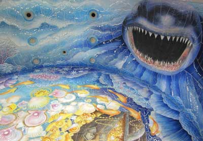 Декоративное панно, для бассейнов, керамическая мозаика, The Bottom Of Sea, Craig Bragdy