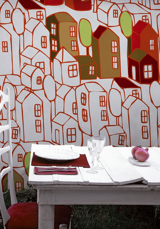 Панно дизайнерское, винил, дизайнер - Talva Design, Dream Town BBDT0901, Wall And Deco