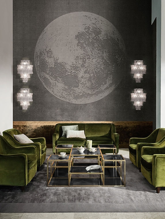 Панно дизайнерское, винил, дизайнер - Lorenzo De Grandis, Luna Plena WDLU1702, Wall And Deco