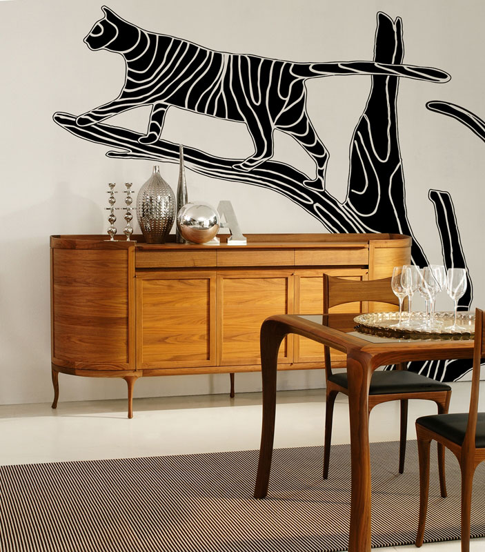 Панно дизайнерское, винил, Mooncat, Wall And Deco