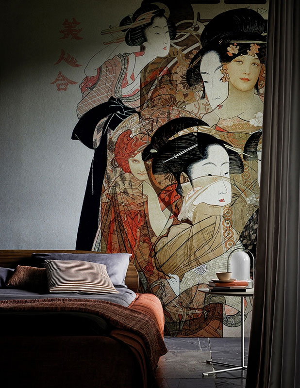 Панно дизайнерское, винил, дизайнер - Ctrlzak, Nouveau Geisha WDNO1601, Wall And Deco