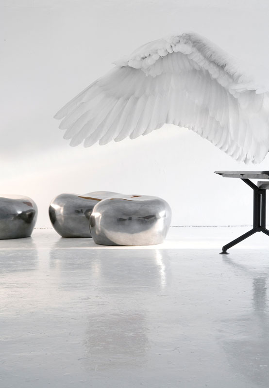 Панно дизайнерское, винил, дизайнер - Christian Benini, White Angel WDWA1101, Wall And Deco