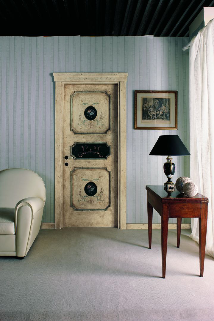 Двери, орех, античный флорентийский декор, A. DI CAMBIO 1035/ QQ, New Design Porte