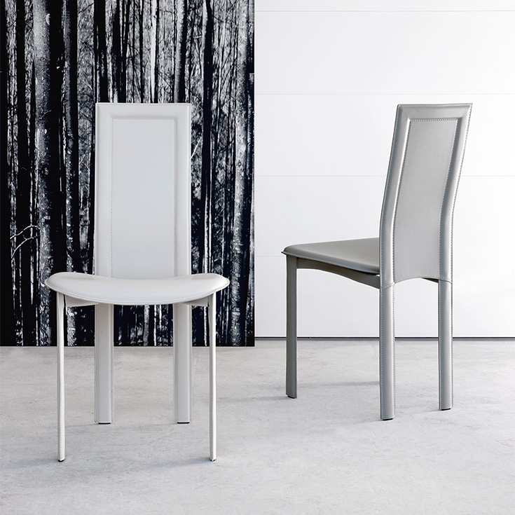 Гостиные, стул, натуральная кожа, LARA, Cattelan Italia
