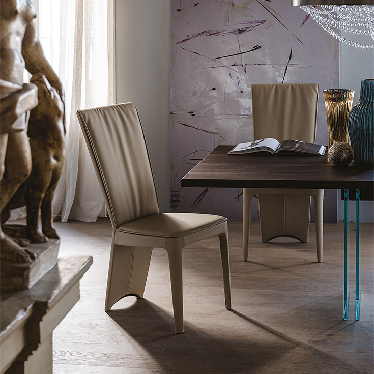 Гостиные, стул, натуральная кожа, AURELIA, Cattelan Italia